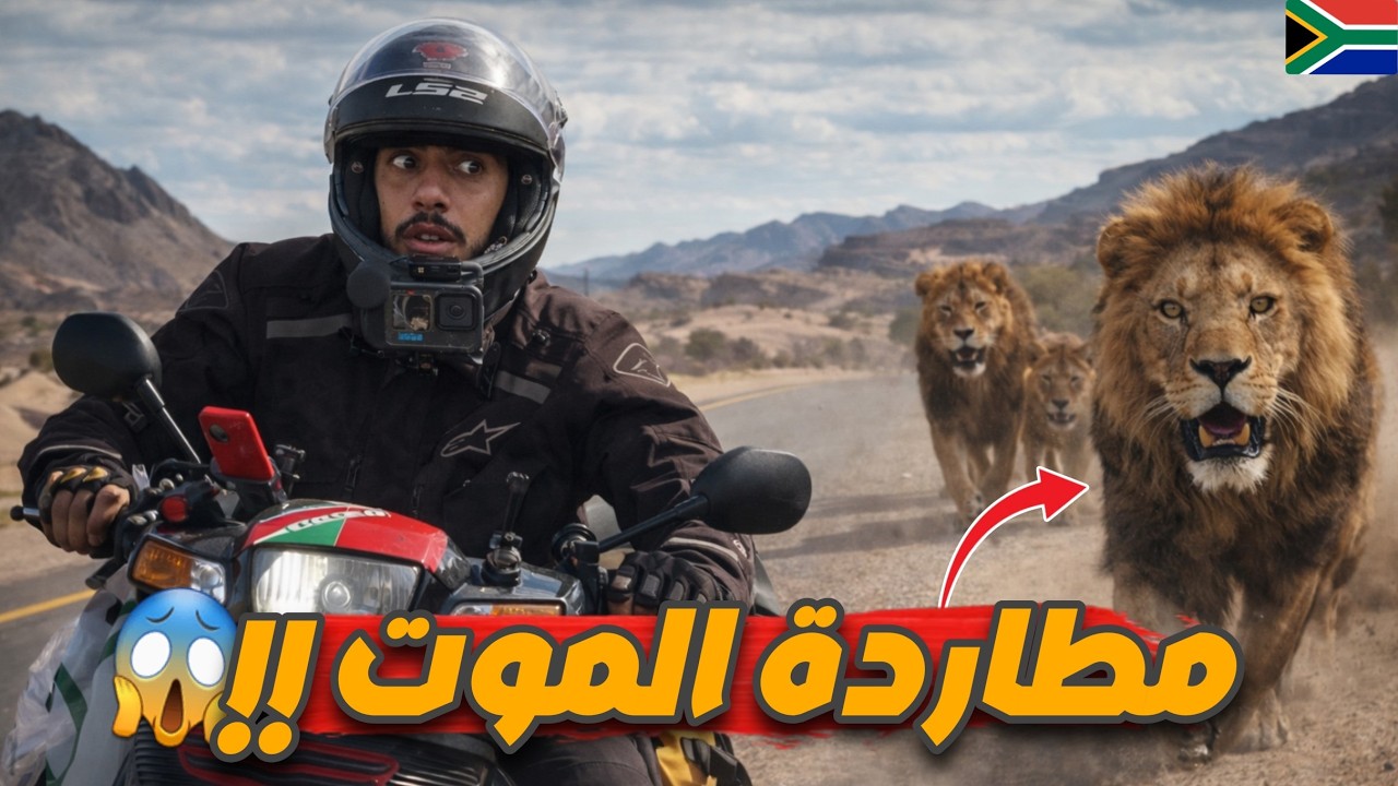 إفريقيا 139: هربت من الأسود بالموطور ... مواجهة الموت المباشر 🤯😱