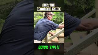 Find the Handrail Angle Fast 🔨📐 Quick Carpentry Tip
