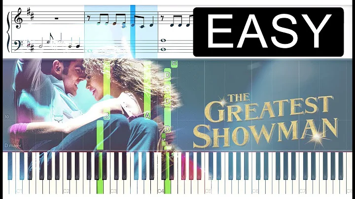 The Greatest Showman - Rewrite The Stars - EASY PIANO TUTORIAL