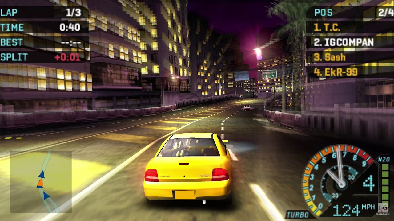 Need for Speed Underground Rivals PPSSPP Gameplay Glitchy Full HD / 60FPS 