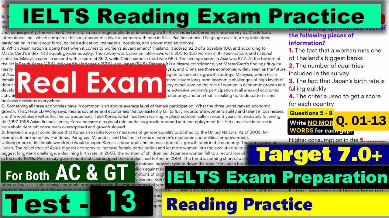 IELTS Reading Practice Test 2023 with Answers Real Exam   13 