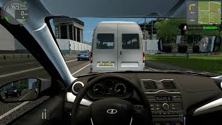 ТАКСУЮ НА LADA GRANTA 2018 City Car Driving 1.5.9