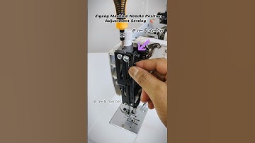 Zig Zag Machine Needle Position Adjustment Setting 🪛 #silaimachine #sewingmachine #zigzagmachine