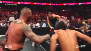 Raw 22 September, 2014 Dean Ambrose Attacks Seth Rollins Surprises The Authority In The Main Event