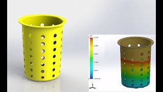 Solidworks Plastics Simulation of a Plastic Desk Pen Holder