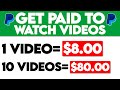 Get Paid $500+ To Watch Videos *NEW 2020* (Free PayPal Money)