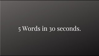 Learn 5 GRE words in 30 seconds (Synonyms) | Improve your vocabulary