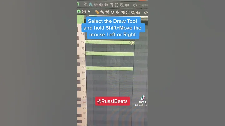 FL Studio 20 Hot Key : How to Extend Note Lengths in the Piano Roll