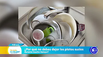 ¿Está bien dejar los platos sucios en el fregadero?