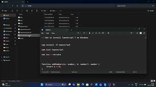 How to install TypeScript 7.0 on Windows 11