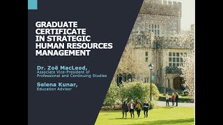 Graduate Certificate In Strategic Human Resources Management Graduate Certificate In Strategic Human Resources Management