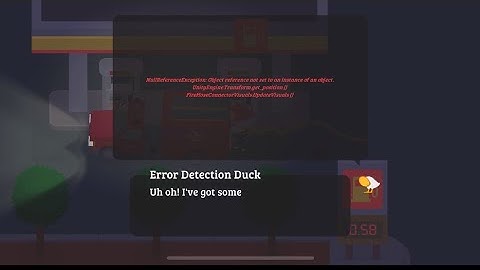 Sneaky Sasquatch: Error Duck At Gas Station