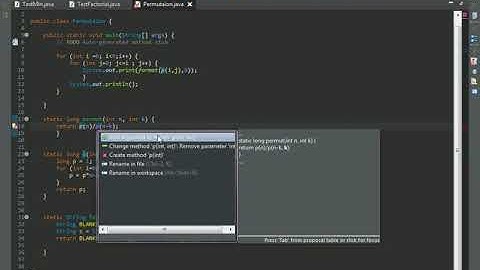 Java POO 3-1: fonction permutation
