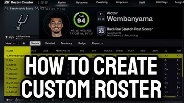 NBA 2K26 - Een aangepaste selectie maken (spelers toevoegen aan een aangepaste selectie)