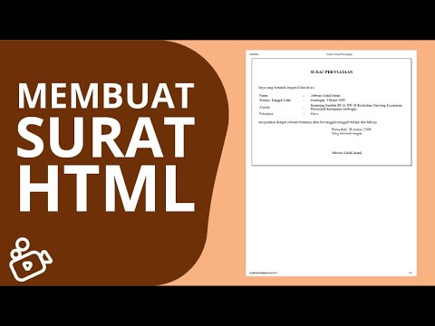 Membuat Surat dengan HTML dan CSS