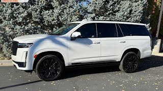 2024 Cadillac Escalade Sport Platinum Crystal White w/ Whisper Beige Interior Walkaround (SOLD)