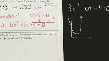 AP Calculus Unit 4 Review Particle Motion