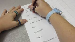 Making a Syllabary