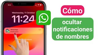 Cómo ocultar notificaciones de nombre en iPhone | Ocultar nombre en notificación de WhatsApp iPhone screenshot 4