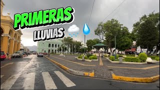 Las Primeras lluvias en Santa Ana Quitan EL calor  una delicia