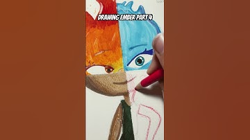 Drawing Ember Lumen Part 4 #art #drawing #elemental #shorts #fypシ