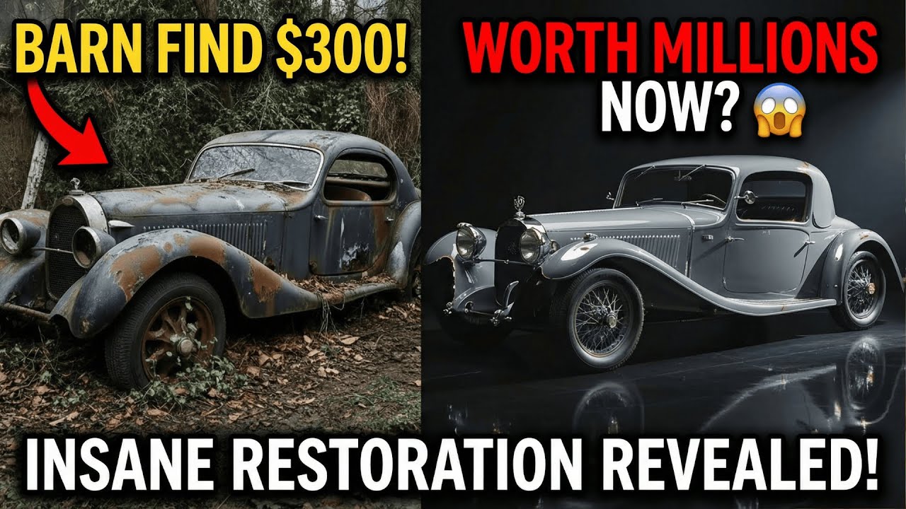 "$300 ASMR Restoration of a Forgotten Bugatti Type 101 | Full Car Rebuild"