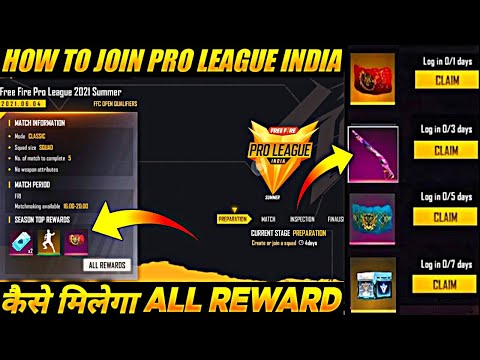 HOW TO REGISTER PRO LEAGUE INDIA FREE FIRE | FREE FIRE NEW EVENT | HOW TO WIN PRO LEAGUE INDIA