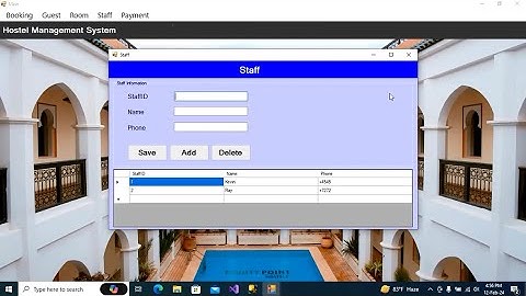 Hostel Management System Using C# Part 2