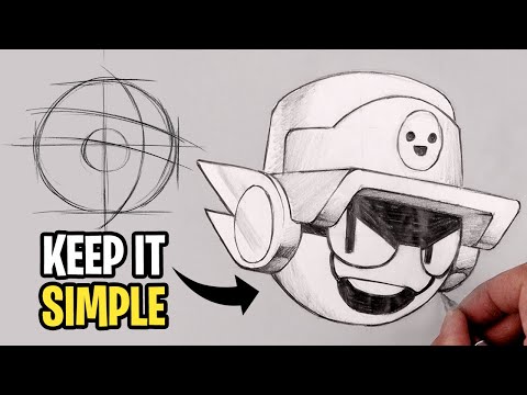 How To Draw Brawl Stars | Larry and Lawrie Sketch Tutorial