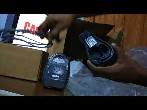 Распаковка Zebra Symbol Motorola LI4278 Беспроводной сканер штрих-кодов