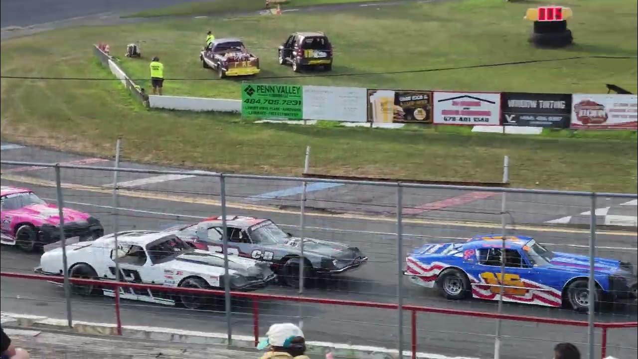 Mahoning Valley Speedway HOF Street Stock Heat 1 8622 YouTube