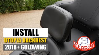 How To Install the Utopia Backrest | 2018+ Honda Goldwing | CruisemansGarage.com