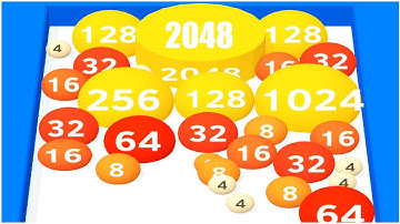 Fire Ball 2048 - Gameplay Walkthrough - reach 64, 128, 256, 512, 1024, 2048
