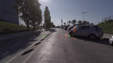 AR Interface Illustration: Collision Warning