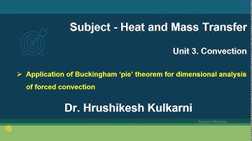 3  Convection Part III Buckingham ‘pie’ Theorem For Dimensional Analysis Of Forced Convection