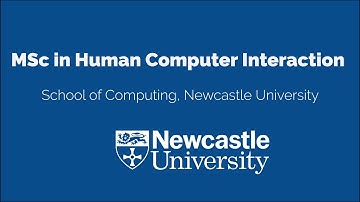 MSc in Human-Computer Interaction at Newcastle University: Introduction with Prof. David Kirk