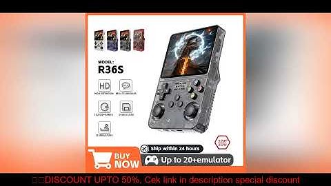 Open Source R36S Retro Handheld Video Game Console Linux System 3.5Inch IPS Screen Mini Portable Poc