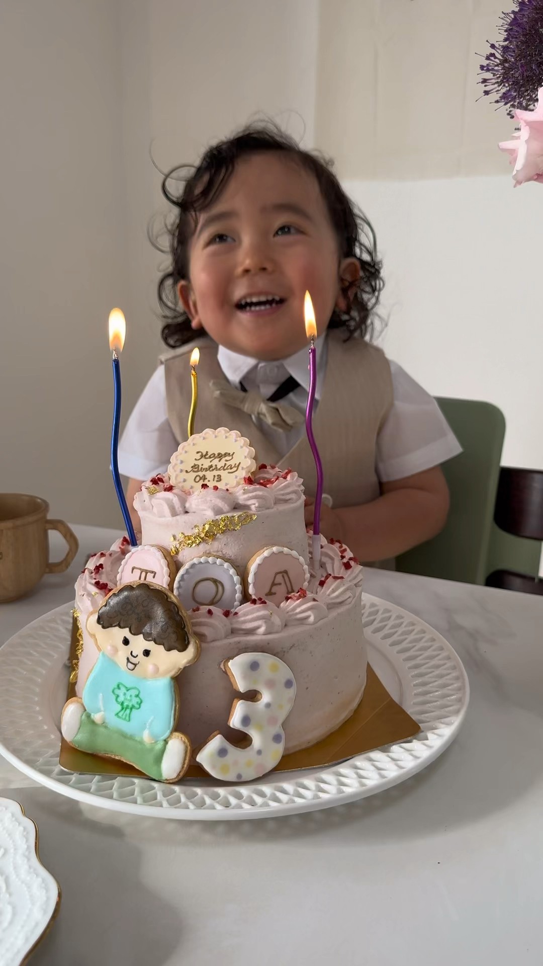 How to make Birthday Cake Pop-up Card / 誕生日ケーキのポップアップ