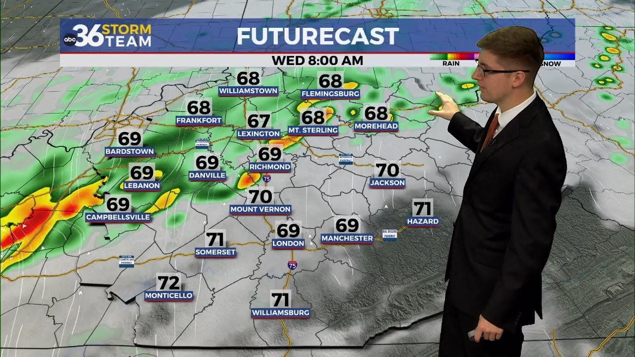 Warm Election Day ahead Wednesday rain chances - YouTube