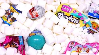Marshmallow Madness Surprise Eggs Aquarium Inside Out Ugglys Disney Princess Toy Eggs Dctc