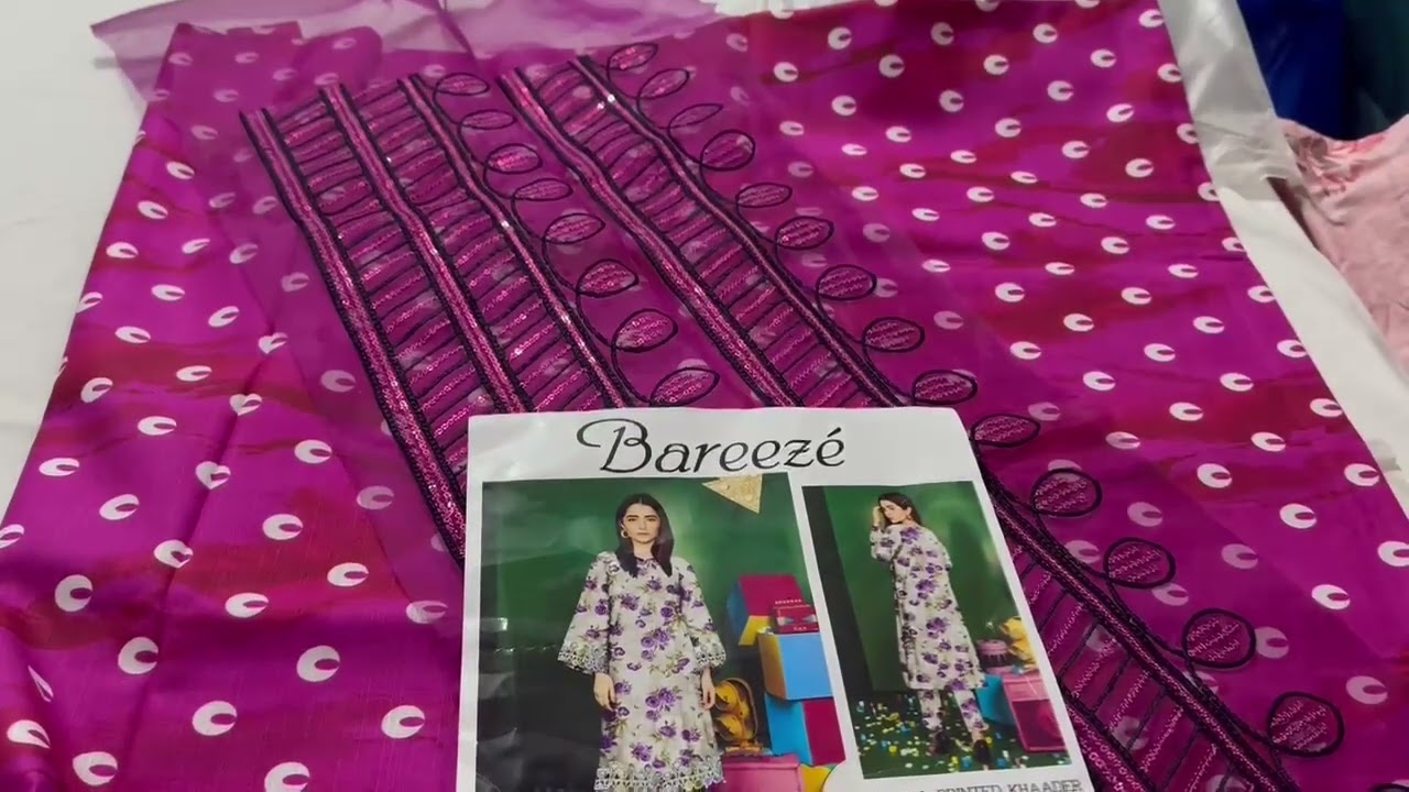 #bareeze  emb 2pc khadar on huge off 😍 order on WhatsApp 03037787094