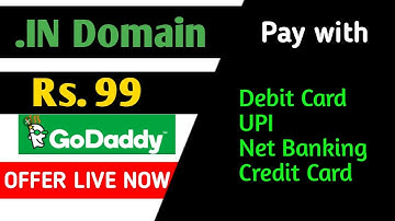 Buy. IN Domain at Rs.99 from Godaddy | .IN domain offer | Rs.99 domain offer