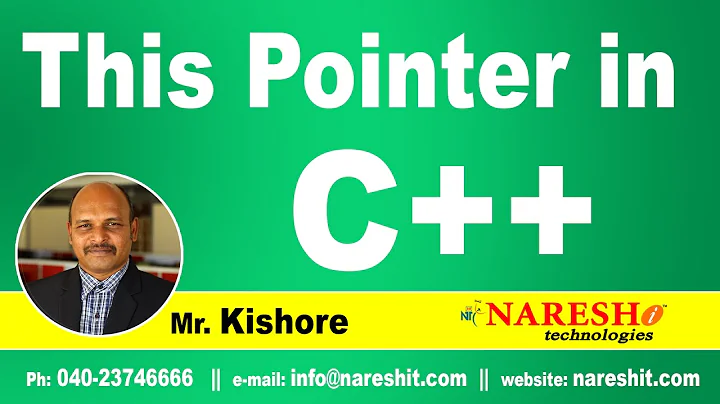 This Pointer in C++ | C ++ Tutorial | Mr. Kishore