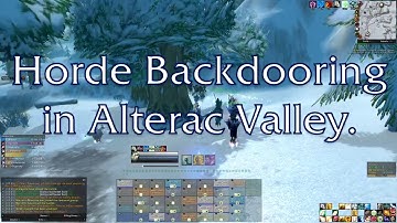 Foolproof Backdoor Entrance for Horde in Alterac Valley - just before it gets patched lmao.