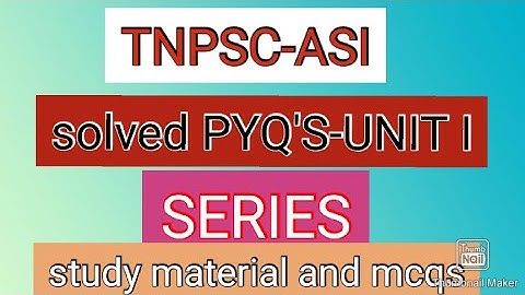 TNPSC-ASI-PREVIOUS YEARS QUESTIONS-UNIT 1-STUDY MATERIAL,MCQS,PYQS #tnpsc #statisticalexam