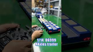 😎HOW TO CONNECT THE 1/14 4-AXLE METAL SEMI-TRAILER WITH THE 8*8 770S TRACTOR TRUCK?👇 #rc #rcmodel