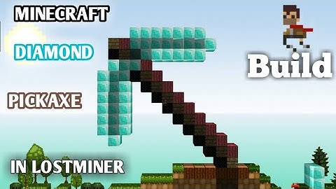 Minecraft build Diamond Pickaxe In Lostminer play gaming akyt