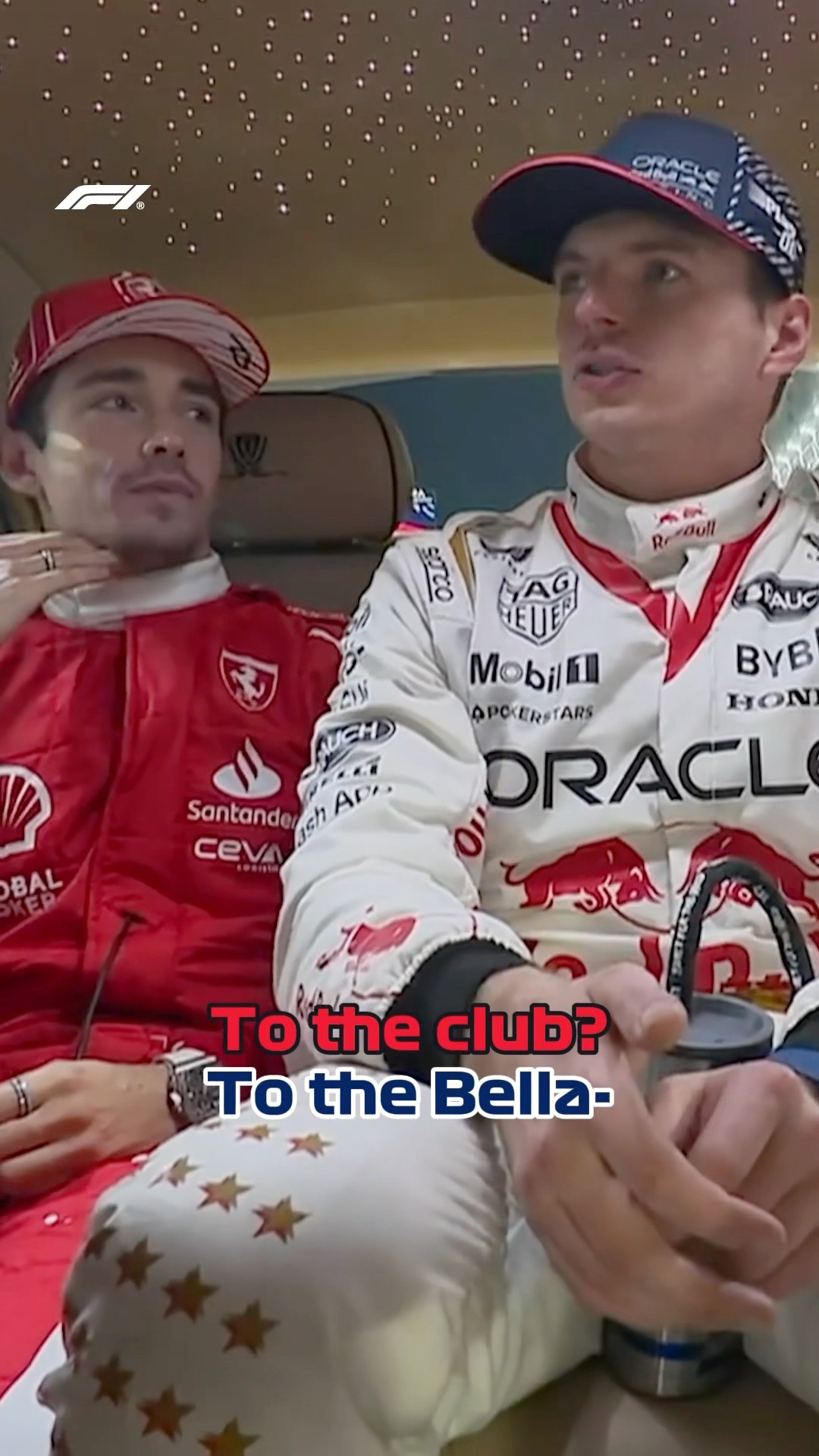 Max, Charles and Checo Carpool ?