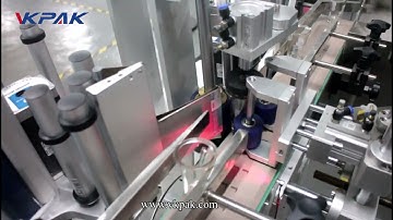 Cone Glass Cup Double Sided Labeling Machine