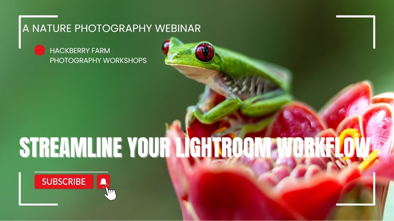 Streamline your Lightroom Workflow - A Hackberry Farm Nature Photography Video Workshop